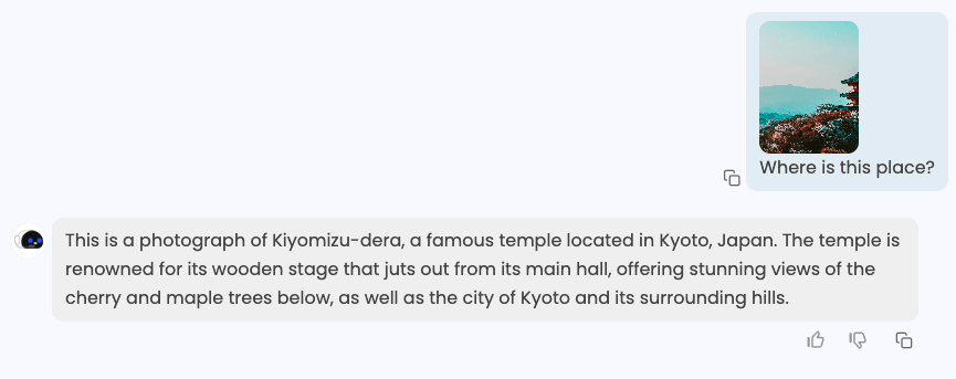 chatear con imágenes para encontrar lugar