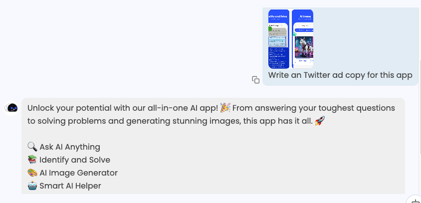 chatear con imágenes para anuncios de twitter