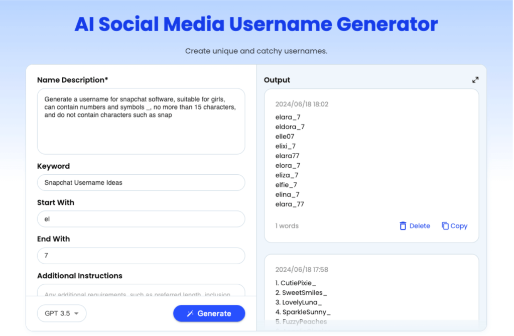 username for snapchat ideas for girl