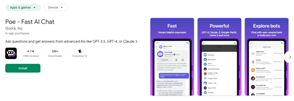 best free chat gpt app