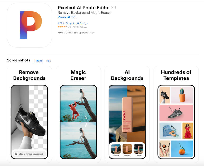 12. Pixelcut - Ingrandisci le foto con l'IA (solo con abbonamento)