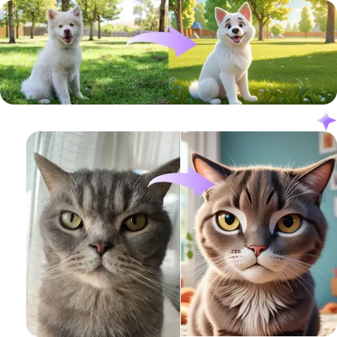 Cartoonizar fotos de animais de estimação