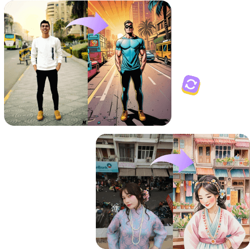 Transforme sua foto em um desenho animado em um piscar de olhos