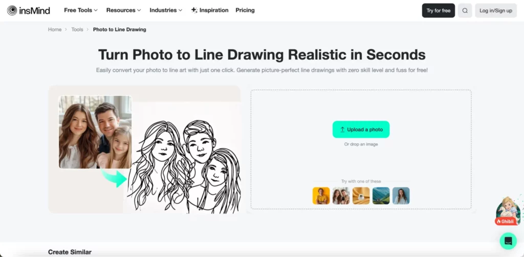 insMind-photo to line drawing