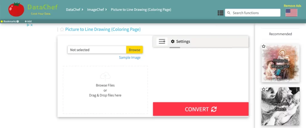 TechLagoon-photo to line drawing