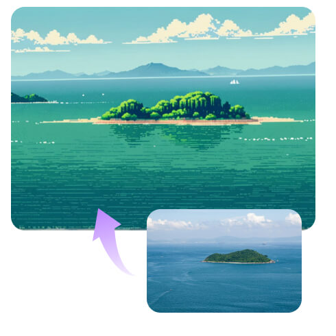 Experience the Game World with Pixel Filter