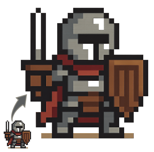 One-Click to Upscale Your Pixel Art with Good Quality