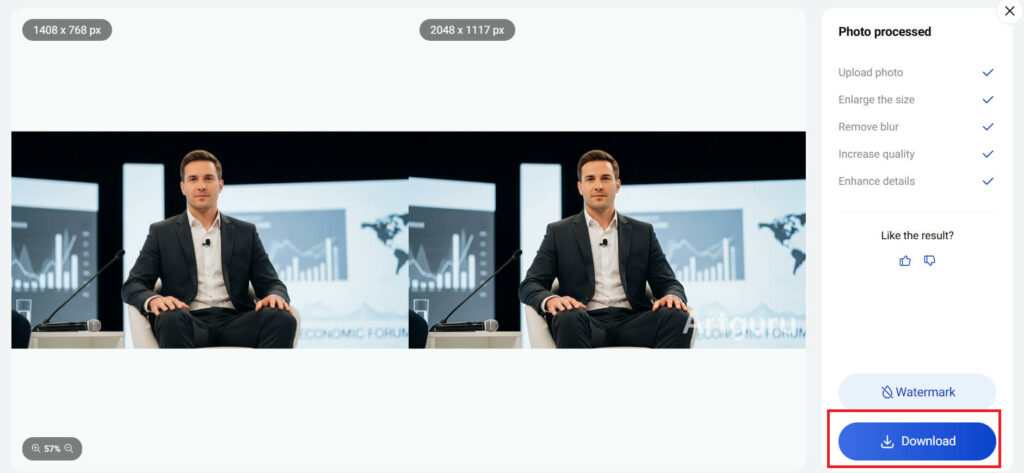 Download the enhanced image