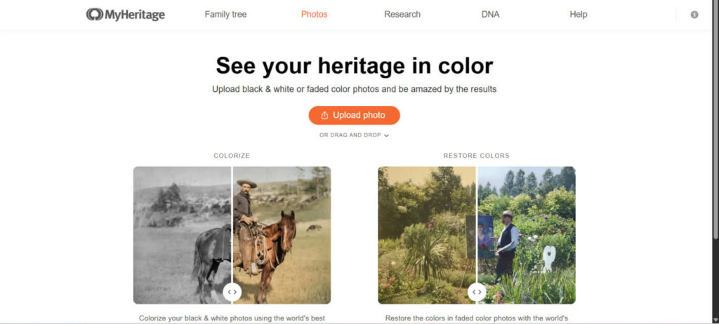 Way 2. Restore and Colorize Old Photos with AI