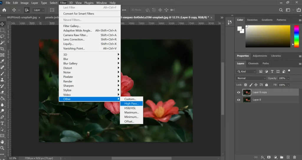 Image Sharpening in Photoshop: High Pass Sharpening
