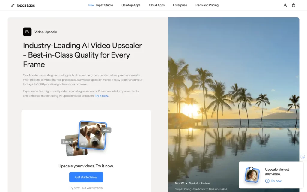Topaz video Upscaler