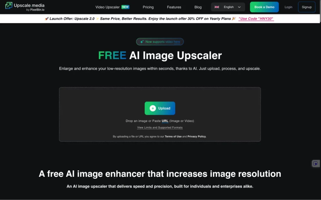 Upscale.media image upscaler