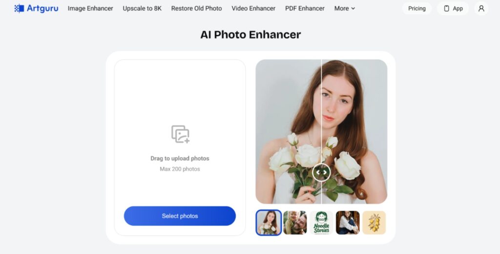 Artguru AI Photo Enhancer
