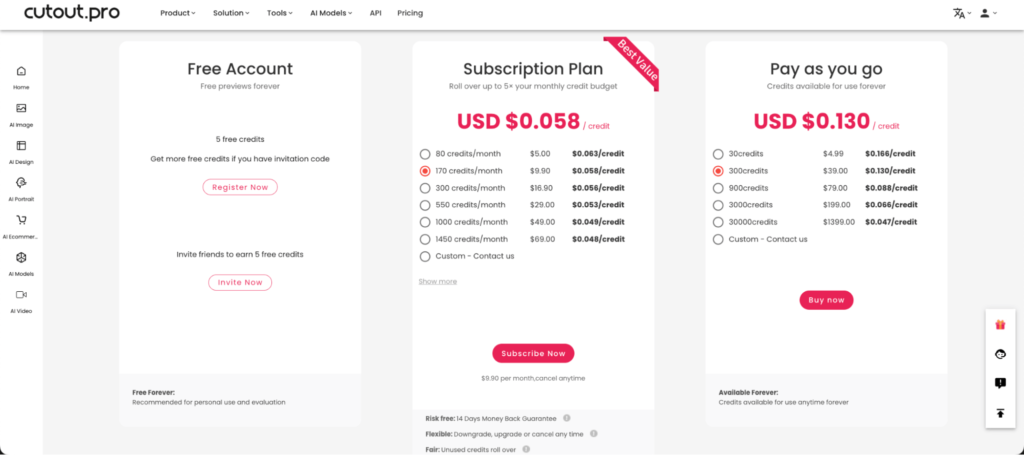 Cutout Pro Enhancer Pricing