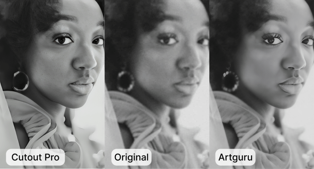 Artguru vs Cutout Pro Image Enhancer
