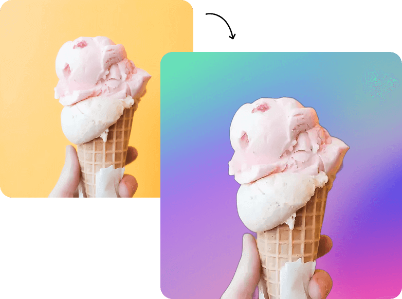 change photo background color