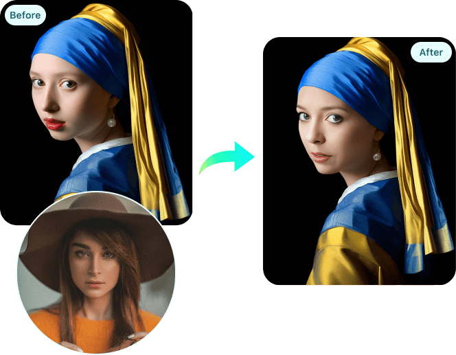 Morph Face into Artworks