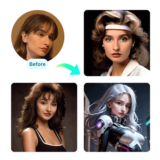 Merge Faces with Virtual Characters